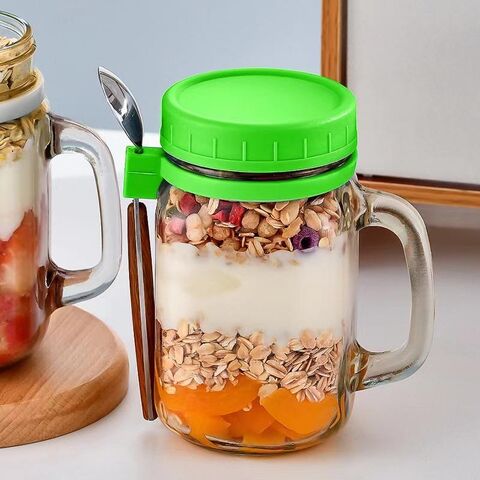 Buy Wholesale China Reusable Overnight Oats Container With Handle