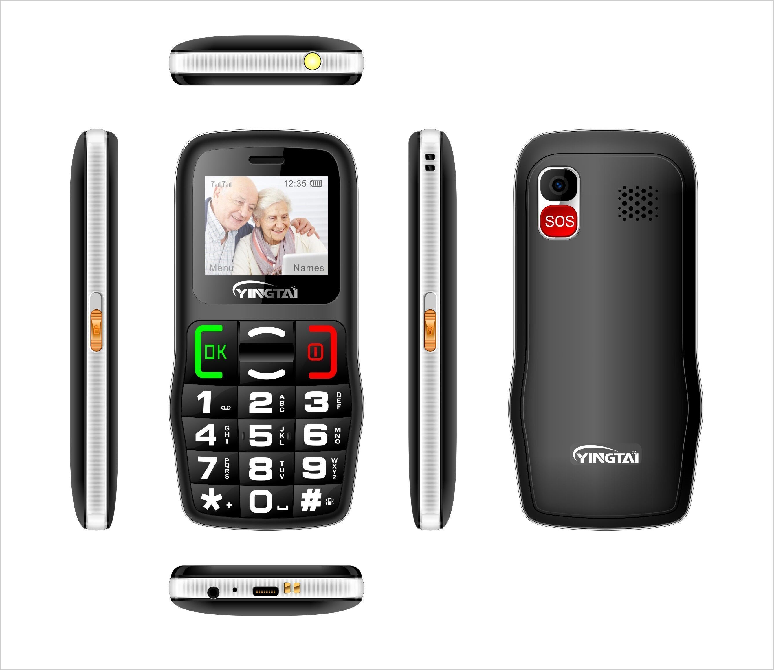 Buy Wholesale China 1.77 Inch Screen Big Button Yingtai 4g Seniors Bar Phone With Sos 800mah