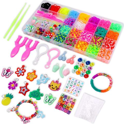 Amazon.com: chuangzhi 2500+ Rubber Band Bracelet Kit in 32 Color, Loom  Refill Bracelet kit, Loom Bands Kit, Bracelet Making Kit Rubber Band for  Kids 