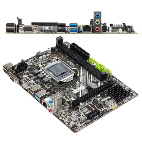 Carte mère Esonic H81 pour PC avec M.2 LGA1150, carte mère mATX de bureau pour CPU de 4e génération, vente en gros directe d'usine