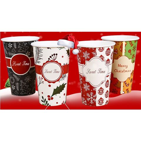 Personalized Plastic Cups for Christmas - 16 ounce