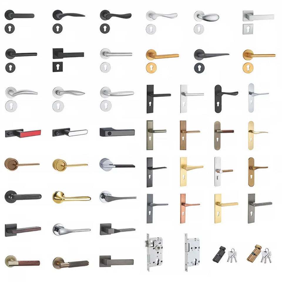 Buy Wholesale China Fancy Door Handles Luxury With Leather On Handle For Interior Doors & Luxury