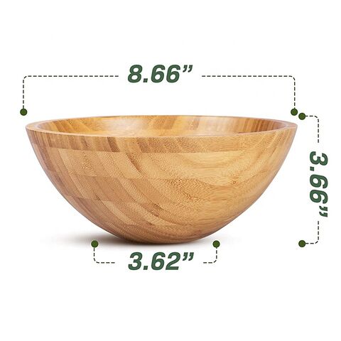 Reusable Bamboo Powder Nontoxic Large Size PLA Salad Bowl - China Salad Bowl  and Wooden Salad Bowl price