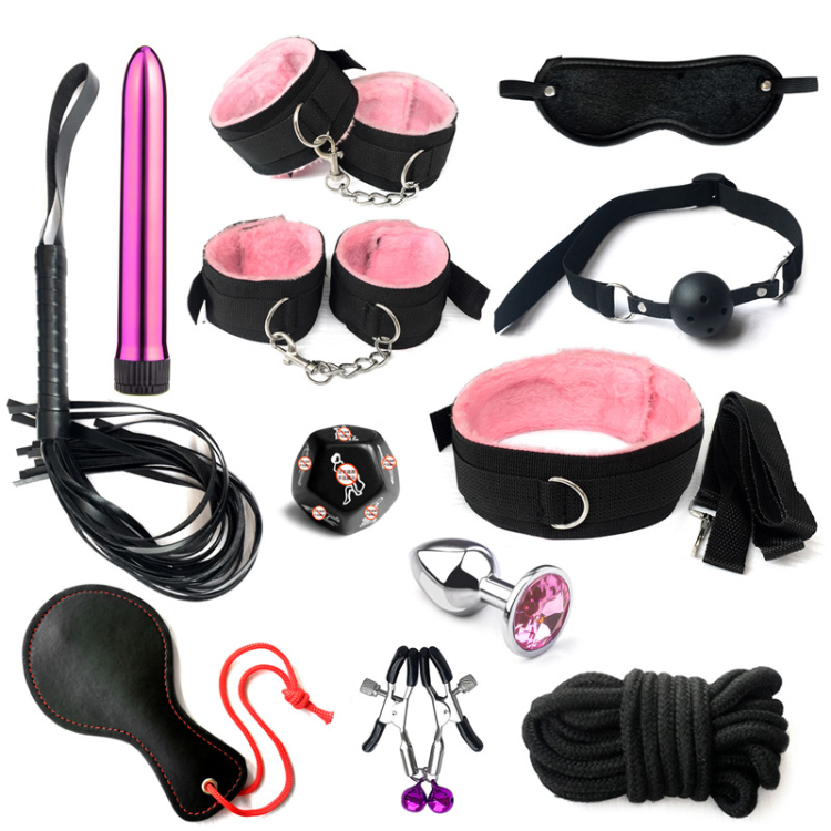 Adult Sex Bdsm Toys Fun Toy Neck Bandage Handcuffs Cuffs Strap