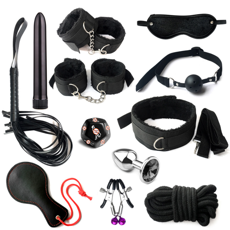 Adult Sex Bdsm Toys Fun Toy Neck Bandage Handcuffs Cuffs Strap