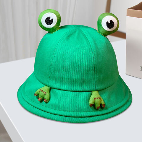 Female Fishing Sunscreen For Women Woman Bob Caps Cute Hat Frog