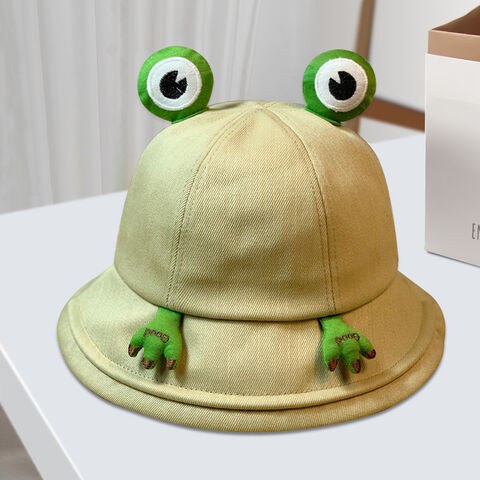Female Fishing Sunscreen For Women Woman Bob Caps Cute Hat Frog