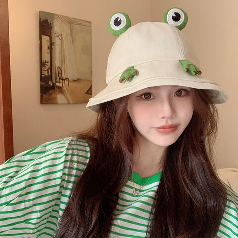 Cute Frog Hat Female Spring And Summer Fisherman Hat Cartoon