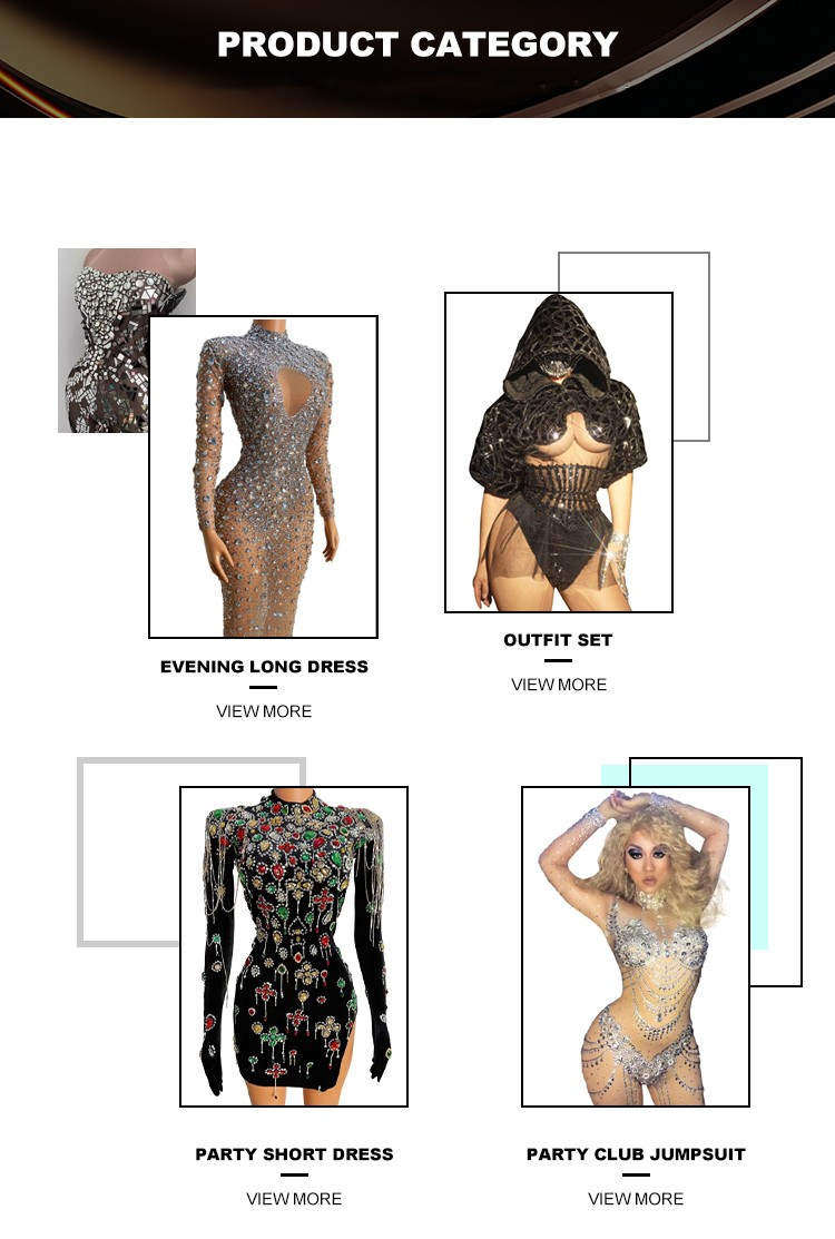 Sparkly Gold Silver Rhinestone Sequin Stretch Bodysuits  Women Birthday Party Nightclub Dancer Stage Performance Costume