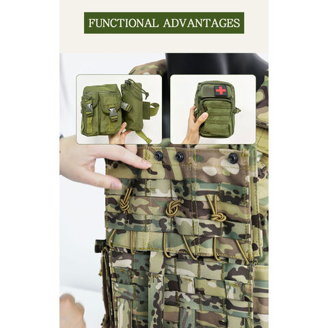 Chaleco táctico militar 800D impermeable protector SWAT chaleco