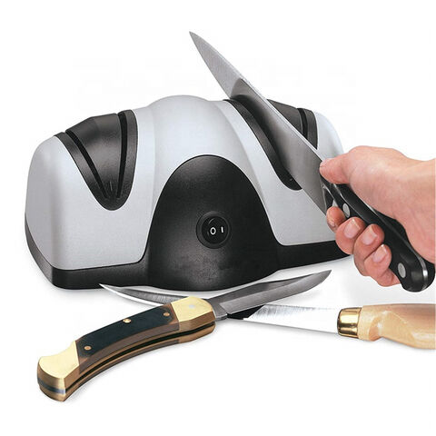 Afilador de cuchillos eléctrico USB, piedra de afilar automática rápida,  afilador de cuchillos de cocina, afilador