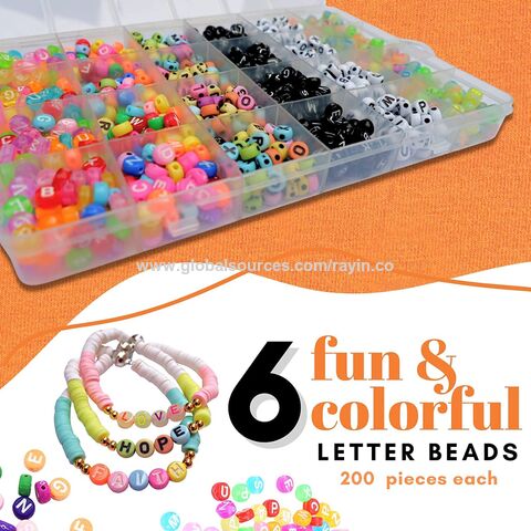 Clay Beads Jewelry Making Kit 10,500PCS - Complete Bracelet Making Kit with  Flat Beads, Polymer Clay Beads for Bracelets Making , Necklace Spacer