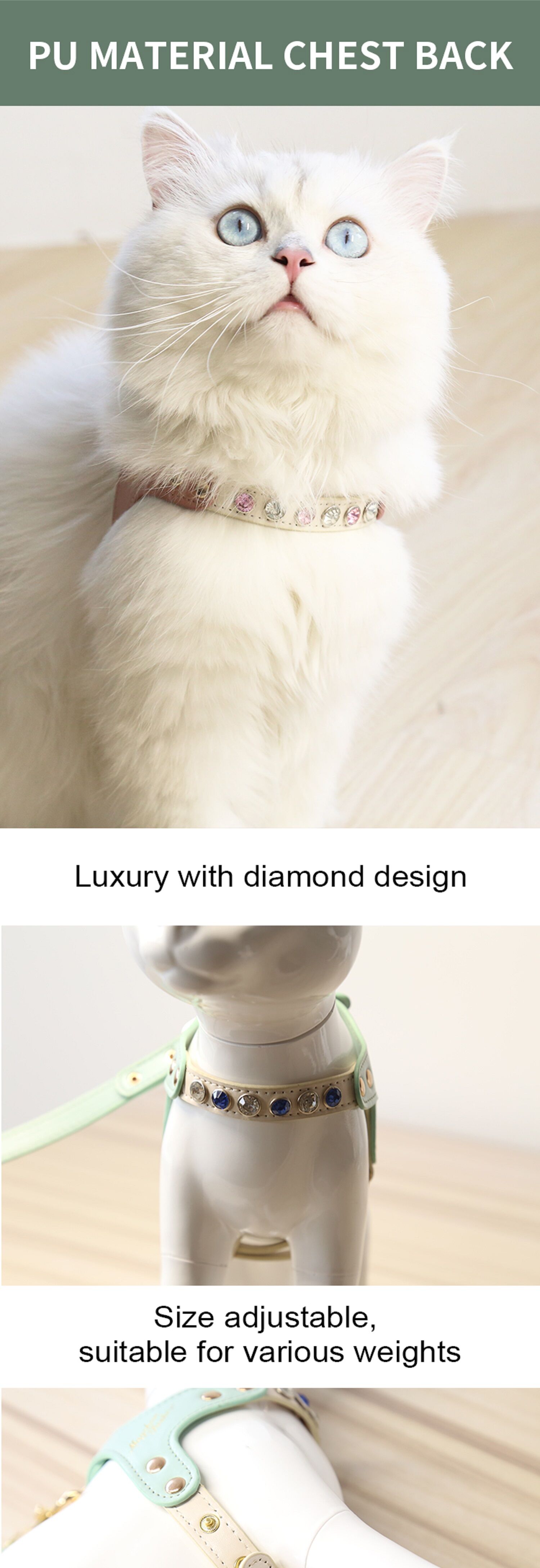 Buy Wholesale China Maychan Custom Logo Pu Leather Pet Vest Harness