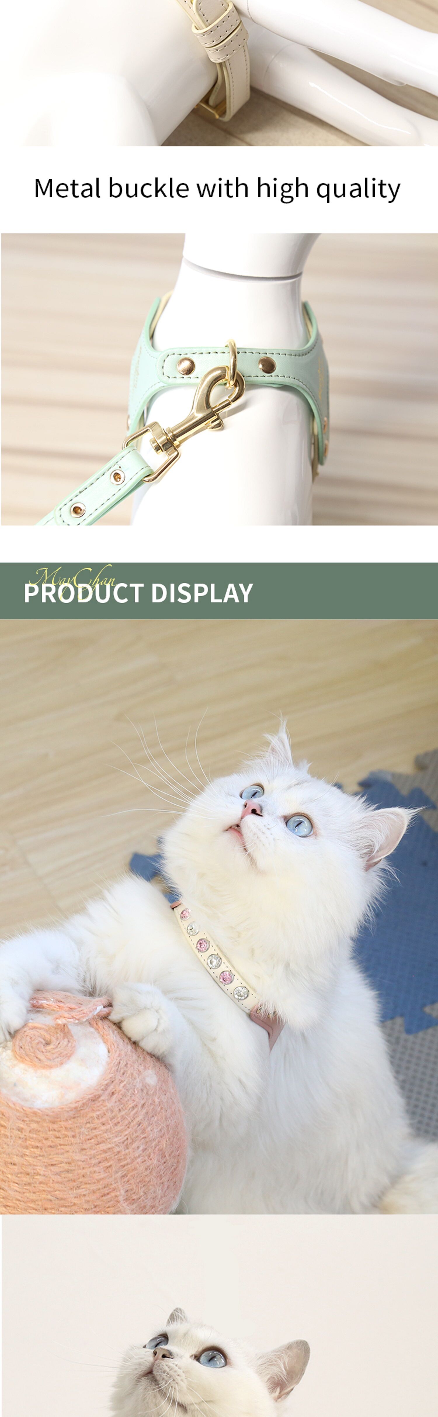 Buy Wholesale China Maychan Custom Logo Pu Leather Pet Vest Harness