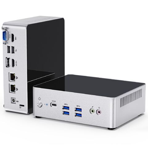  Fanless N100 Mini PC Firewall Micro Appliance,Intel 12th Alder  Lake-N100 Dual Gigabit Ethernet Desktop Mini Computer 8GB DDR4 RAM 256GB  NVME SSD,Home Office Business PC 4K Triple Display DP/HD/VGA : Electronics