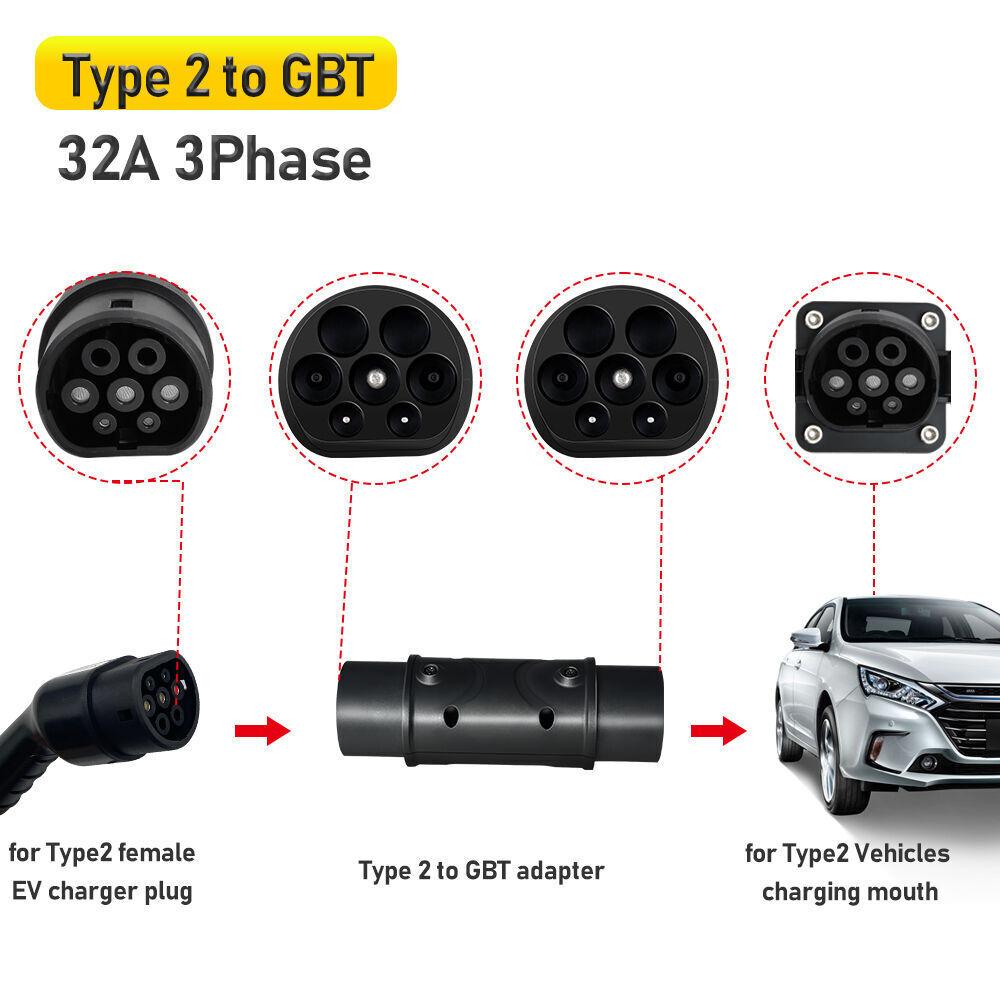 Buy Wholesale China Ev Adapter For Gbt Type 1 To Type 2 Ev Adapter ...