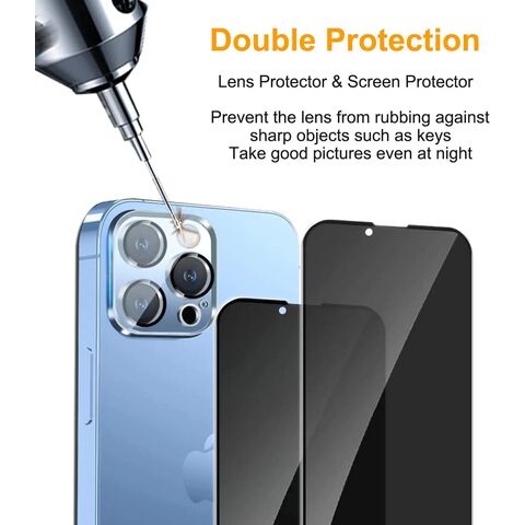Privacidade Vidro Temperado Para iPhone 15 14 13 12 Pro Max Protetor de  Tela Anti-Peep