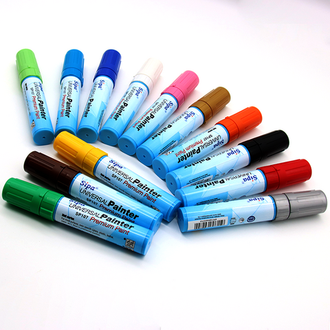 Paint Markers - Oil Based - Set of 12 Colors Fine Oil Based Art Pen Sipa New