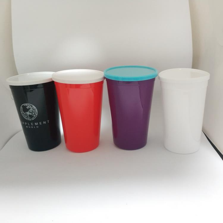 Buy Wholesale China Cheap 22oz Beer Pong Cups Clear Reusable Plastic Custom  Personalized Cup 16 Oz Frosted Straw Blank Pink Stadium Cups With Lids & Cup  With Full Color 22oz Squat Stadium