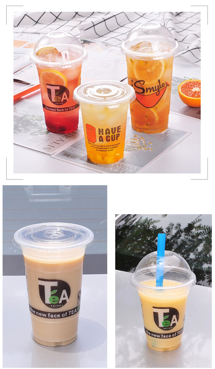 Buy Wholesale China Custom Logo Disposable Bubble Milk Plastic Cup With ...