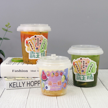 Custom Logo Disposable Fruit Container 32oz Clear Bucket Cup Plastic Drink  Bucket with Lids - China Plastic Cup and Bubble Tea Cups price