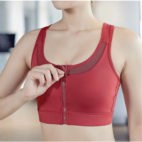 Hot Sales Front Zipper Anti-sagging Fitness Big Chest Shockproof