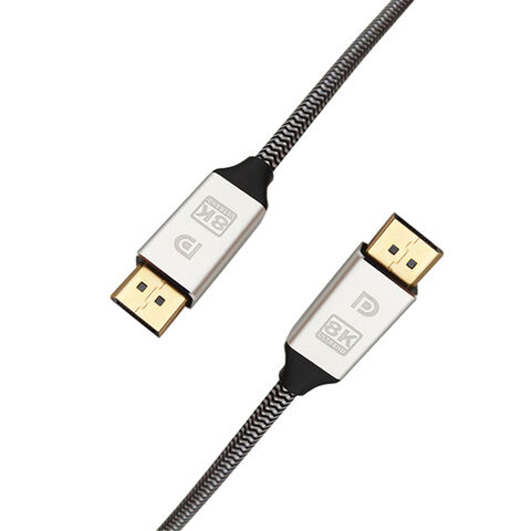 Displayport 1.4 to DP Cable 6ft 90 Degree Angled 8K@60Hz 4K@144Hz HDR High  Speed