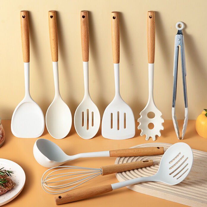 Non-stick Silicone Kitchenware Set Cooking Utensils Tools Spoon
