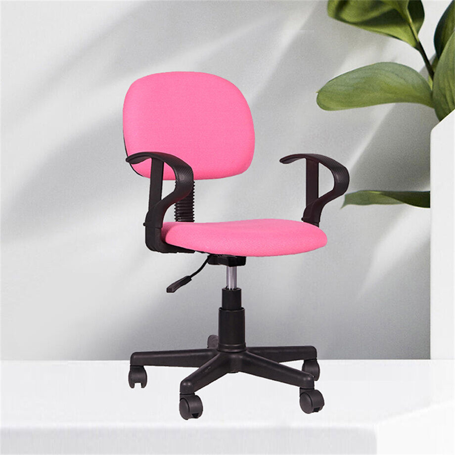 Silla de escritorio ajustable para tareas de oficina, color rosa, silla de  estudio para niños