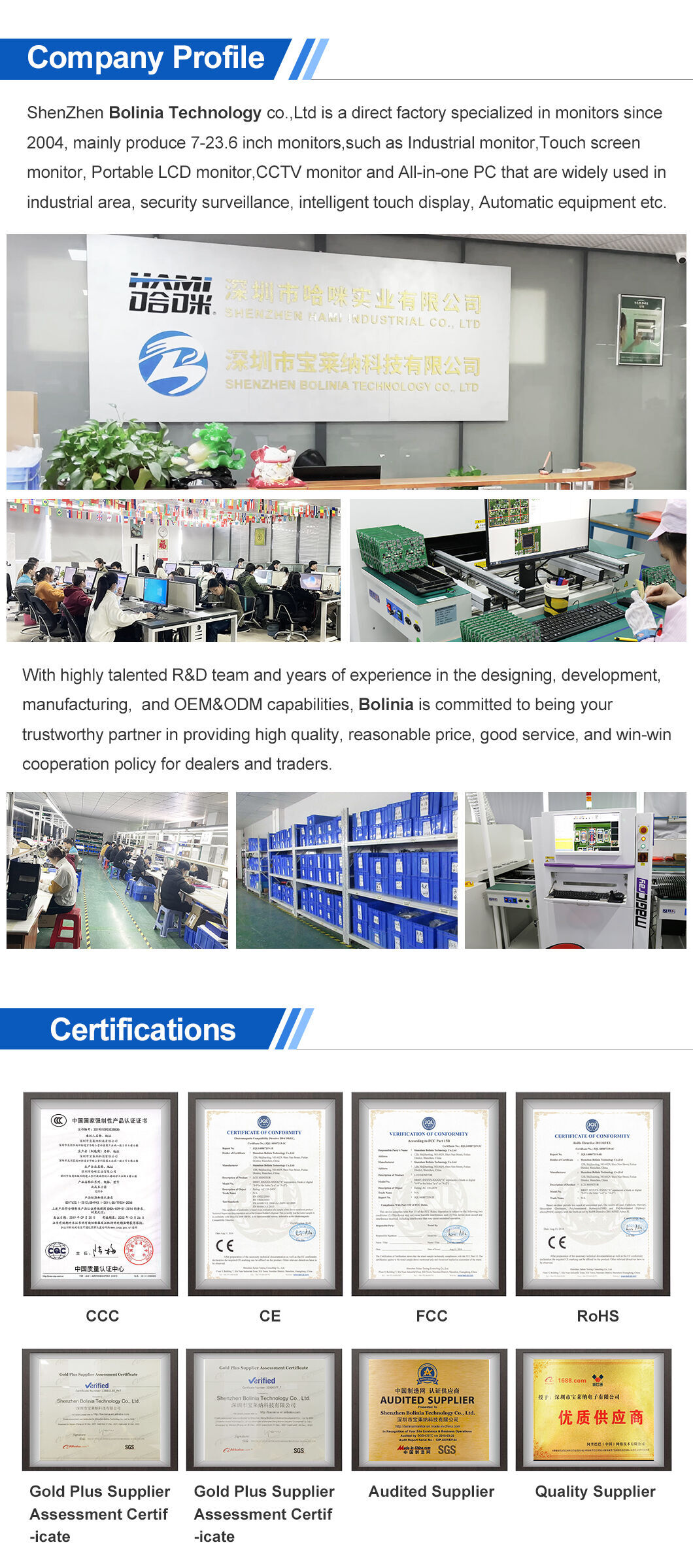 Buy Wholesale China 18.5 Inch Resistive Touch Ips1366*768 Hdmi Vga Dvi ...