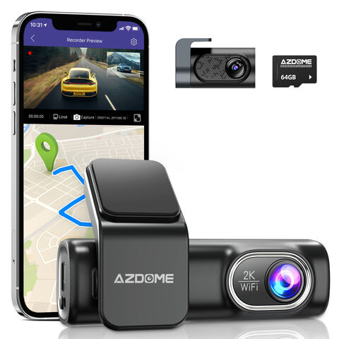 AZDOME 3 Lens Car True 4K Dash Cam WiFi GPS Track Dash Camera Video  Recorder