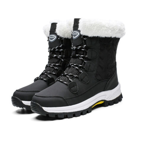 Bottes de neige antidérapantes pour homme et femme, chaussures en peluche,  solides et décontractées, pour l'extérieur, nouvelle collection hiver