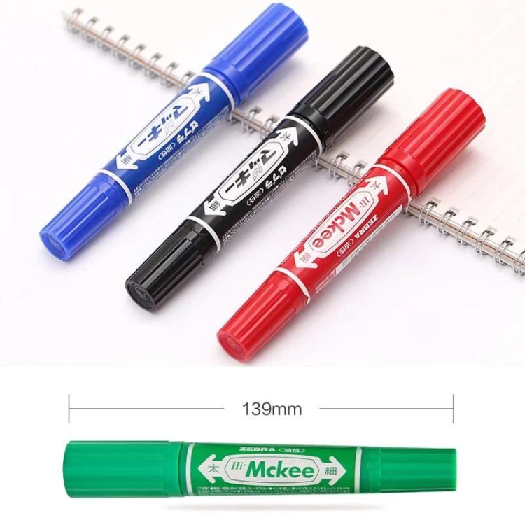 1pc Black/blue/red Colour Big Head Round Head Permanent Marker Bulk  Logistics Courier Can Add Ink The Office Supplies Stationery - Paint Markers  - AliExpress