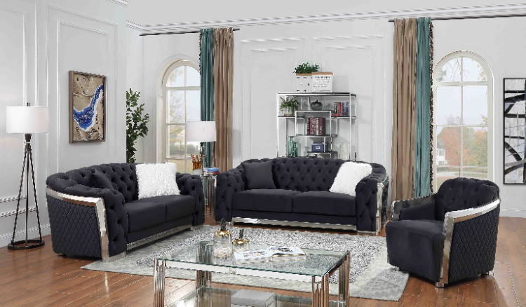 Wholesale Sofa Chesterfield Set From China With Tables