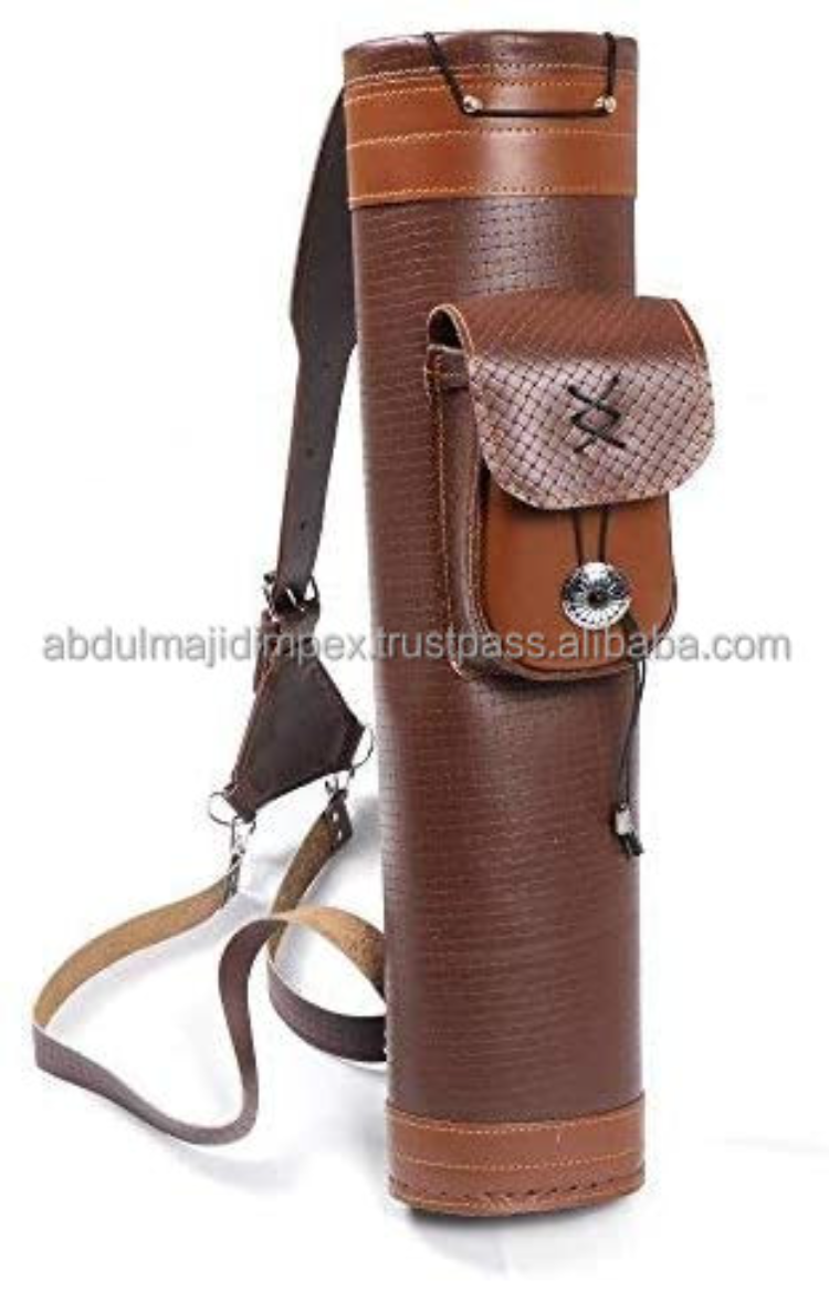 SOPOGER Leather Archery Quiver - Adjustable Shoulder/Hip Holder For Arrows, Hunting & Target Practice - View #8