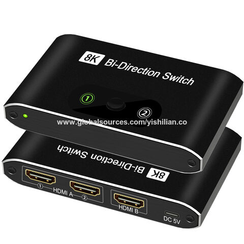 Buy Wholesale China Hdmi 2.1 Ultra Hd 8k High Speed 48gbps Directional  Switch Only 2 In 1out 8k@60hz 4k@120hz Splitter Converter & Switcher at USD  7.35