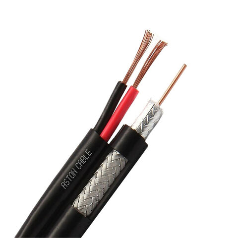 Rg59 2c Power Line Coaxial TV Cable CCS Conductor for CCTV Security Camera  - China Wire Cable, Copper Wire