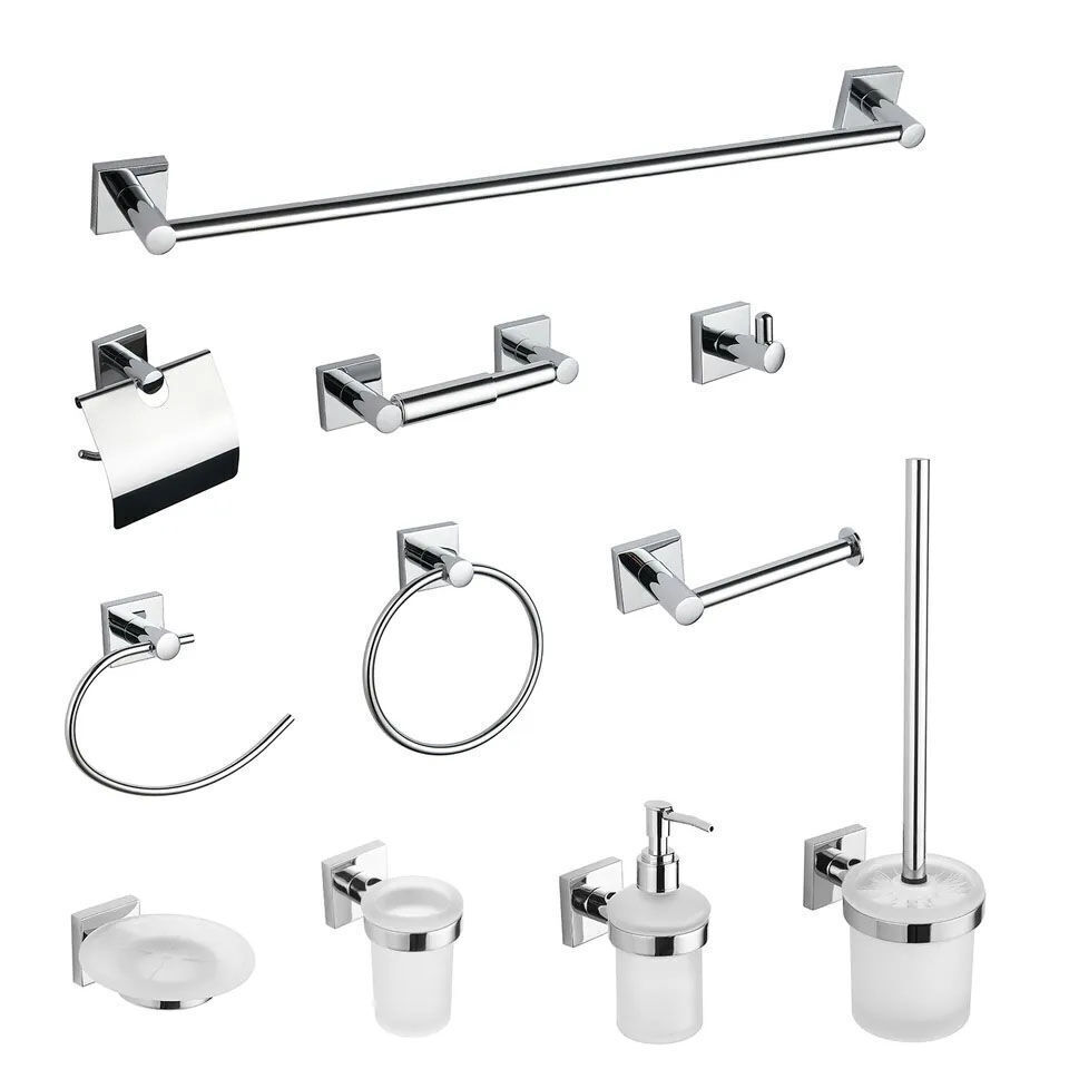 Buy Wholesale China 12 Piece Modern Chrome Towel Bar Set 304 Stainless  Steel Bathroom Hardware Accessories Set & Bathroom Accessories Set at USD 1