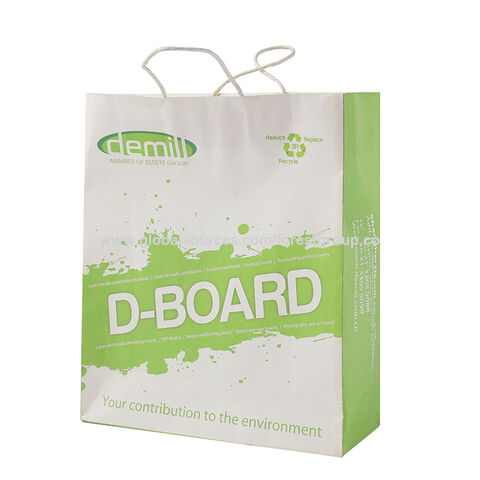 White Paper Bags - Design and Print Your Custom Paper Bags