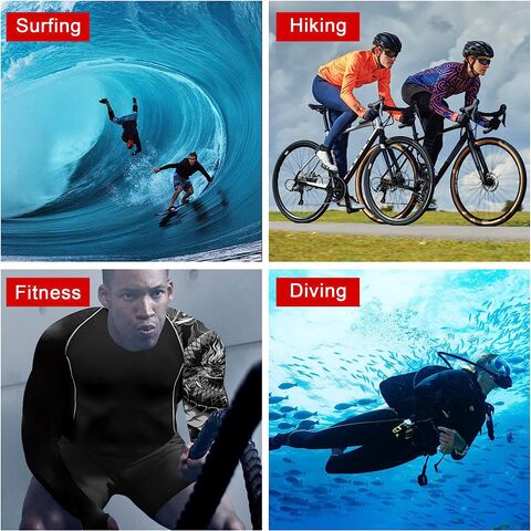 OEM Camisetas de natación de manga larga con estampado para hombre, protección solar para surf, rash guards casuales