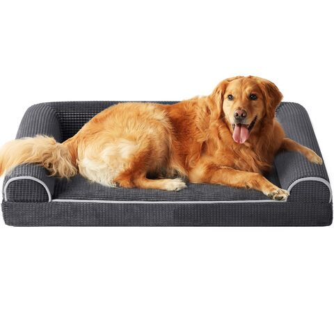 Small Dog Bed, Orthopedic Egg Crate Foam Dog Bed with Removable Washable Cover, Waterproof Dog Mattress Nonskid Bottom, Comfy Anti Anxiety Pet Bed Mat