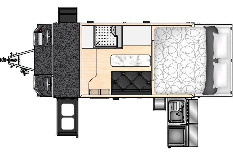 Ecocampor 4x4 Off Road Truck Camper Rv Caravan Expedition Truck Bed ...