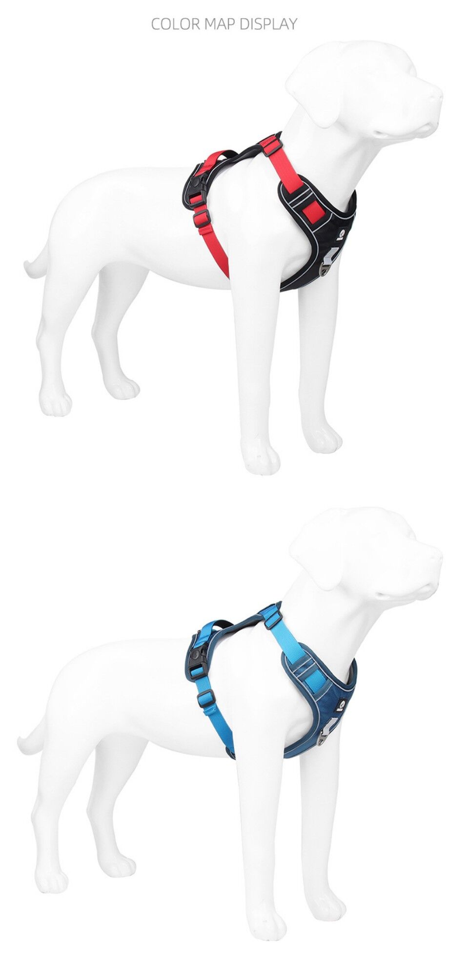 No Pull Dog Harness No Choke Dog Vest Reflective Adjustable Pet