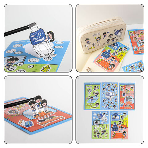 Buy Wholesale China Clear Transparent Waterproof Custom Kiss Cut Vinyl  Kawaii Cute Sticker Sheetspopular & Cute Sticker Sheets at USD 0.02