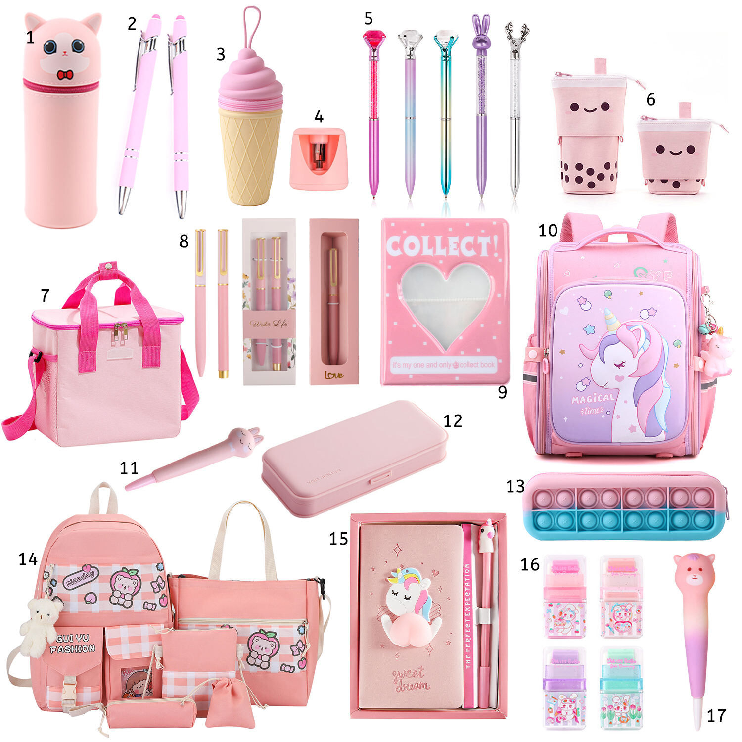 Buy Wholesale China Popular Children Back To School A Variety Of Styles Of Stationery Set