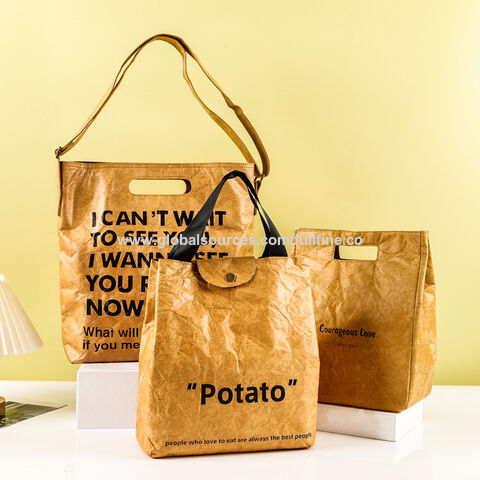 Reusable Kraft Lunch Bags, Wholesale