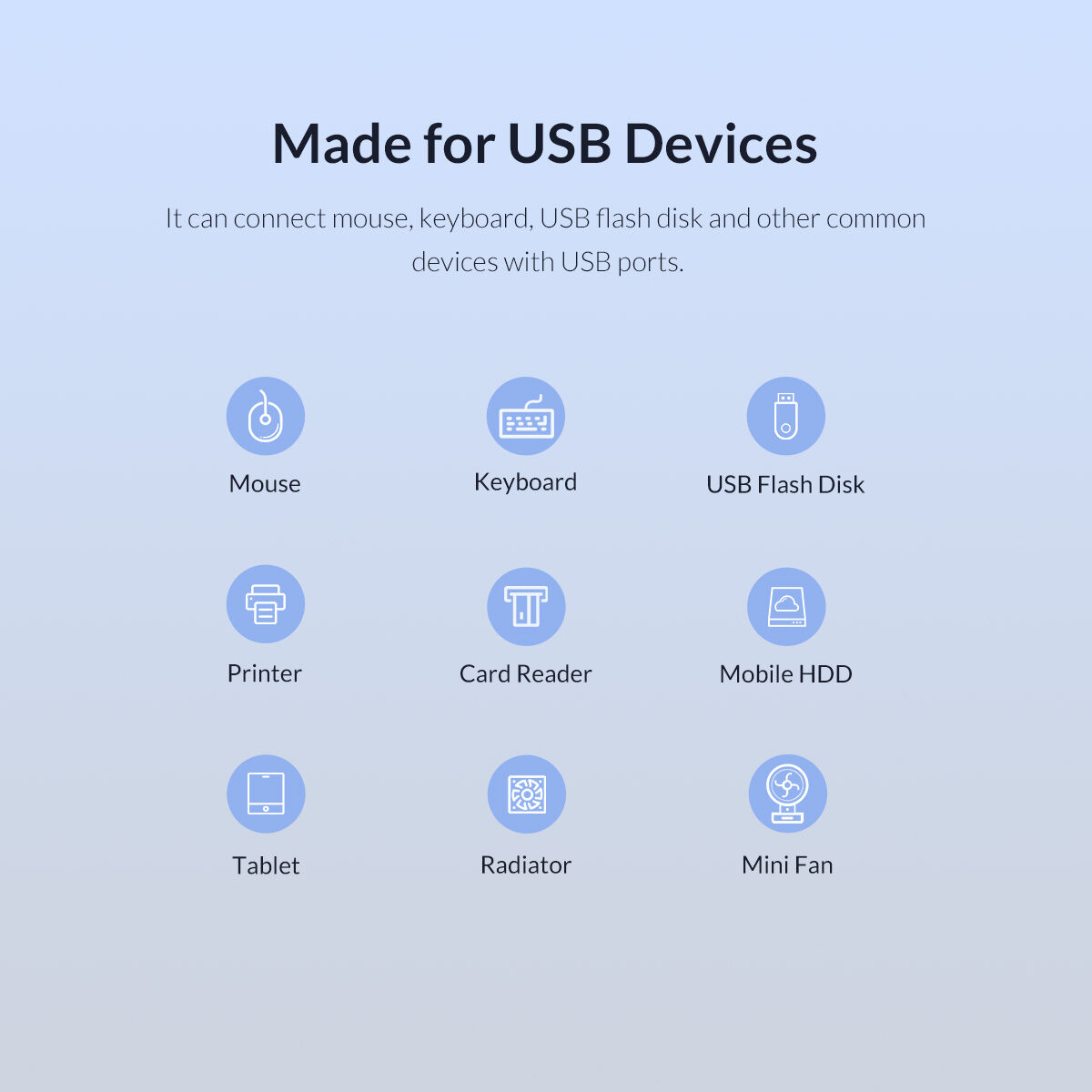 ORICO USB Hub 3.0 Powered 7 Ports USB Data Hub with 12V2A Power Adapter, Individual Power Switches, and LEDs, USB Extension for iM