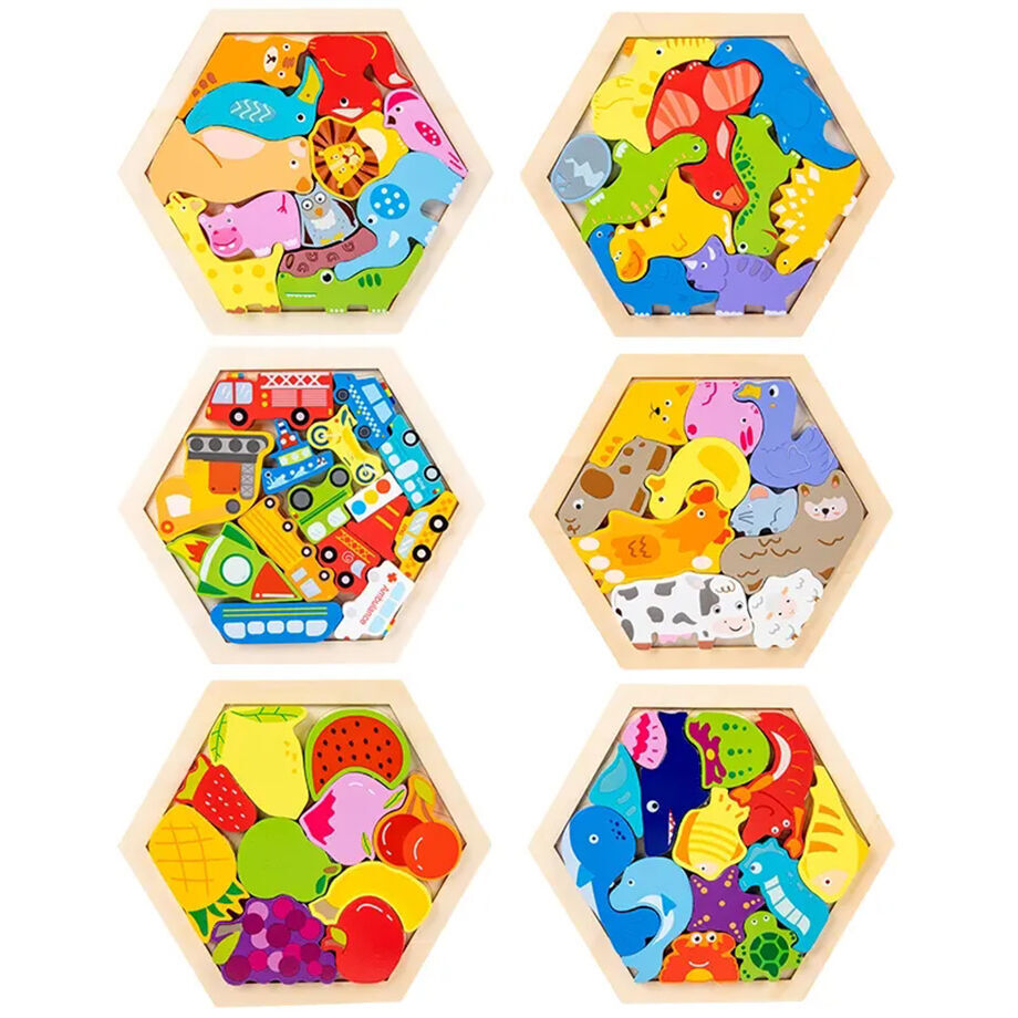 TOP BRIGHT 48 Pièces Puzzles en Bois pour Garçon et Fille de 4 Ans, Jigsaw  Puzzles Construction de 5 Ans, Cadeau d'anniversaire pour Enfant de 6 7 8