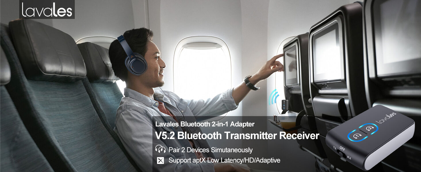 Buy wholesale china lavales bluetooth 5 2 transmitter receiver for in