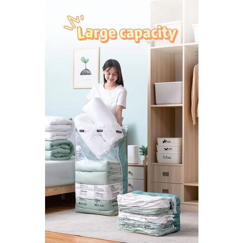 Vacuum Bag Clothes Storage BagS Plastic Folding Compressed Household  Clothing Quilt Storage Bag Space Saver Travel Accessories